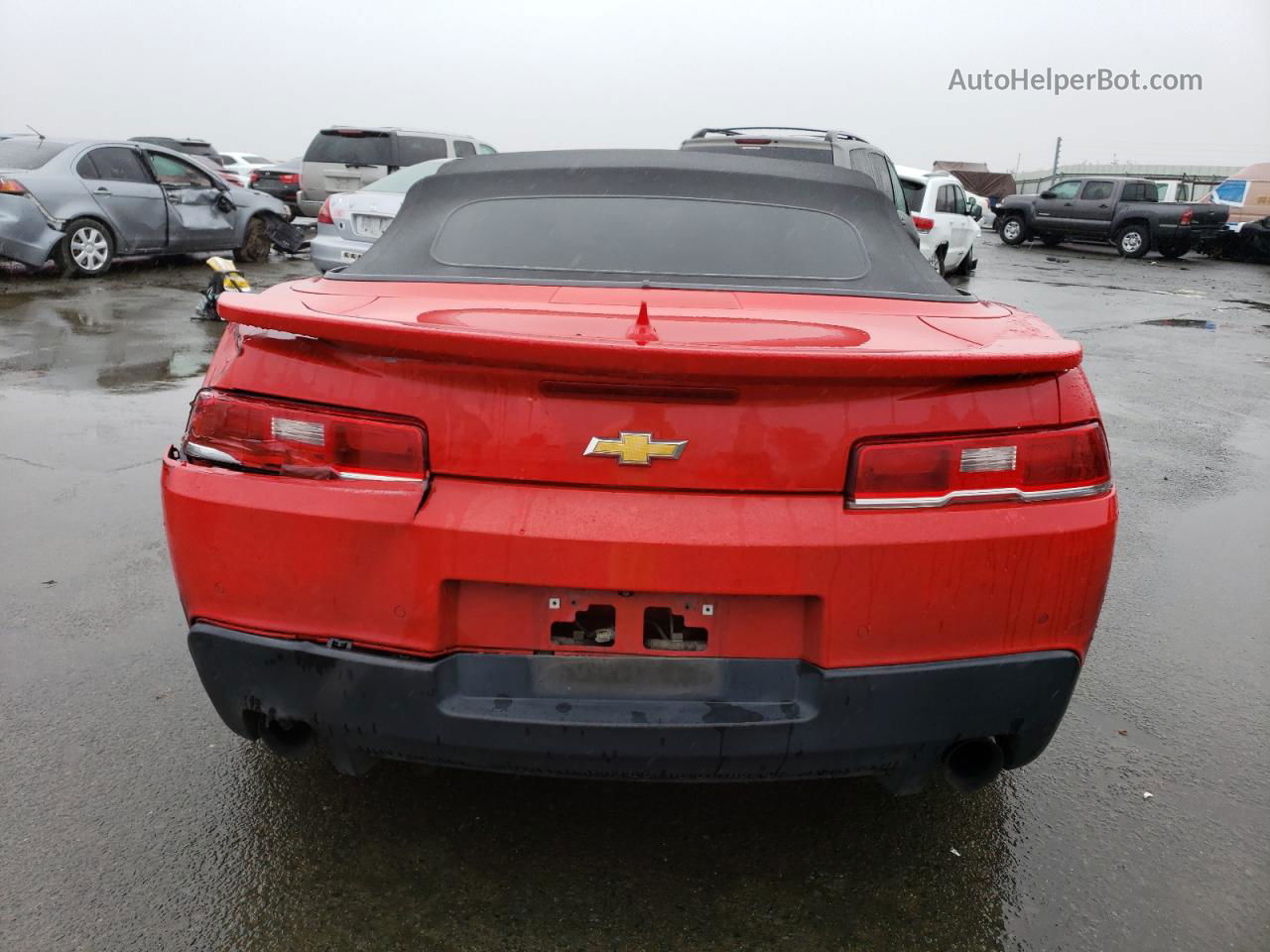 2015 Chevrolet Camaro Lt Red vin: 2G1FD3D35F9107945