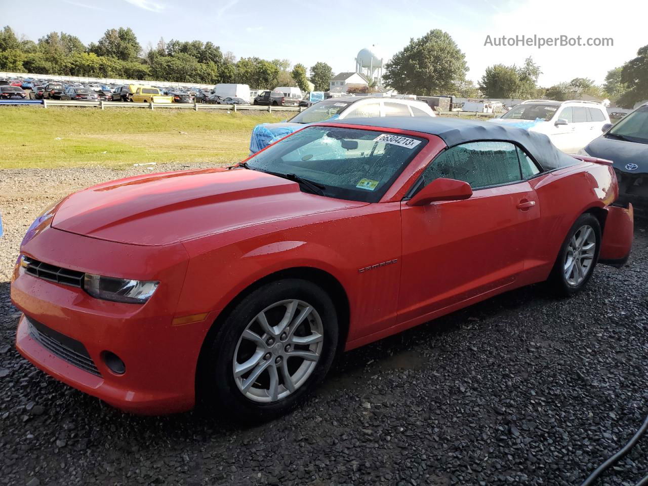 2015 Chevrolet Camaro Lt Red vin: 2G1FD3D39F9126997