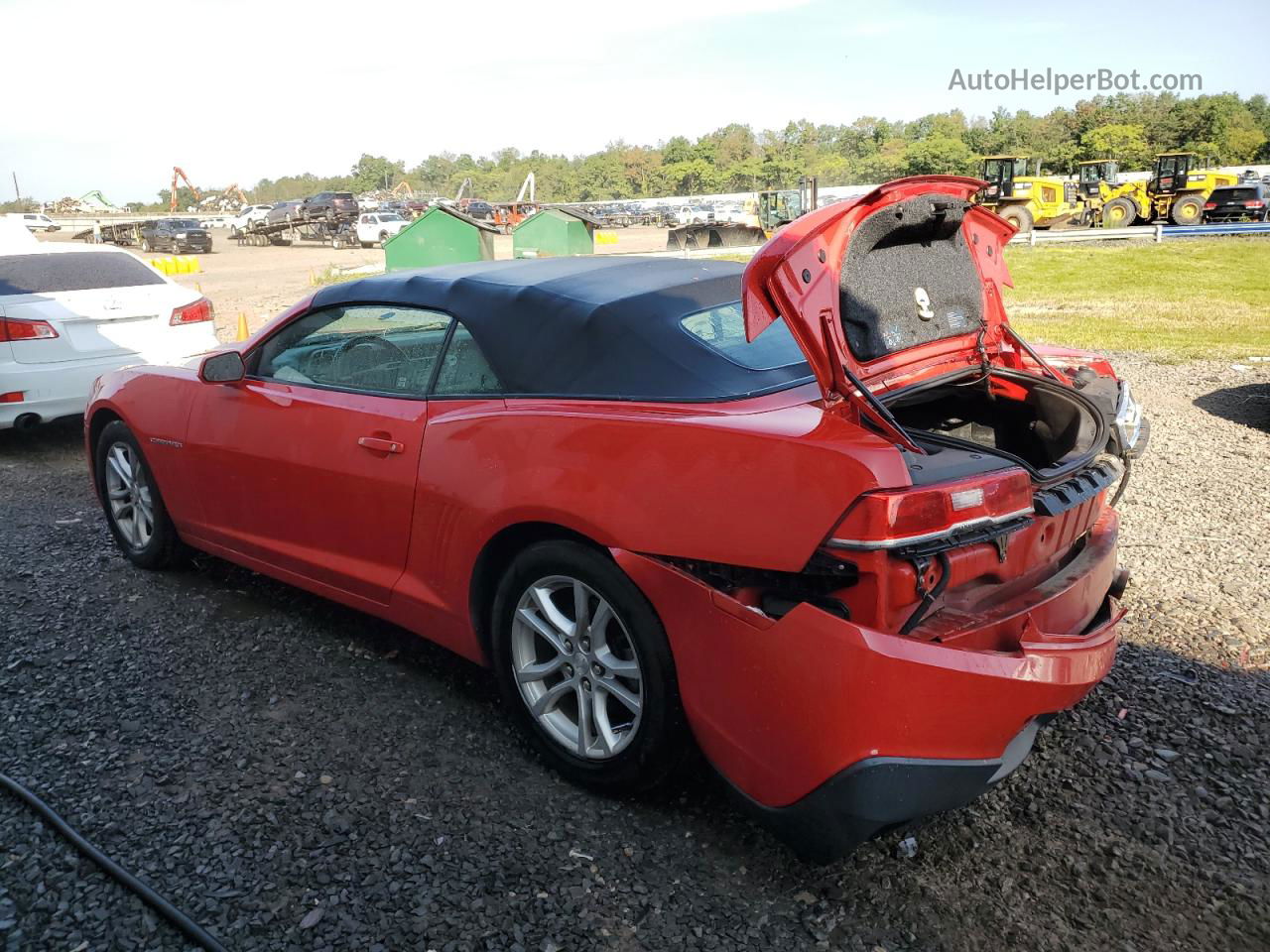 2015 Chevrolet Camaro Lt Red vin: 2G1FD3D39F9126997