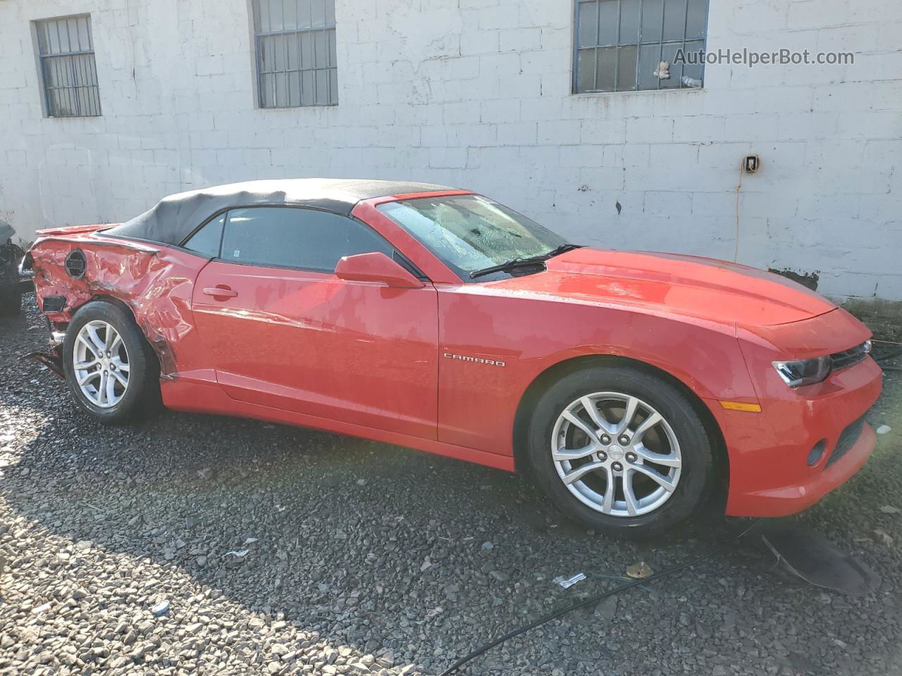 2015 Chevrolet Camaro Lt Red vin: 2G1FD3D39F9126997