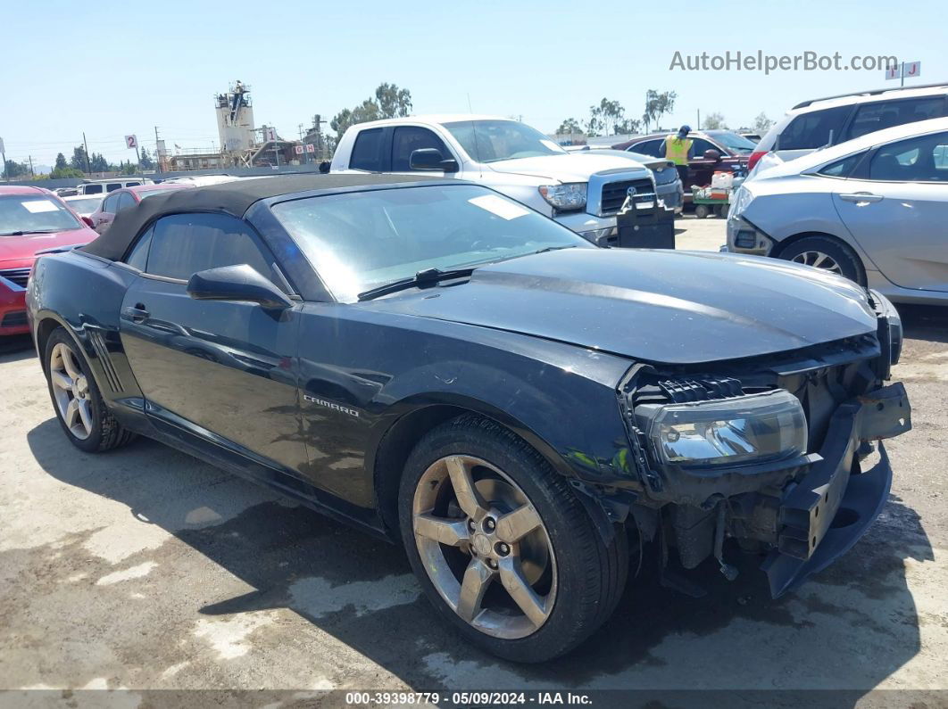 2015 Chevrolet Camaro 1lt Black vin: 2G1FD3D39F9276964