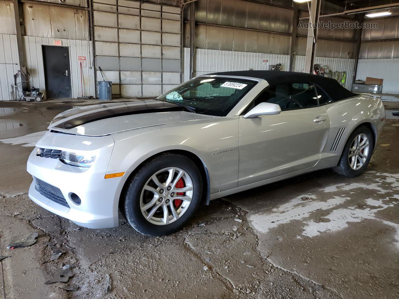 2015 Chevrolet Camaro Lt Silver vin: 2G1FD3D3XF9273443