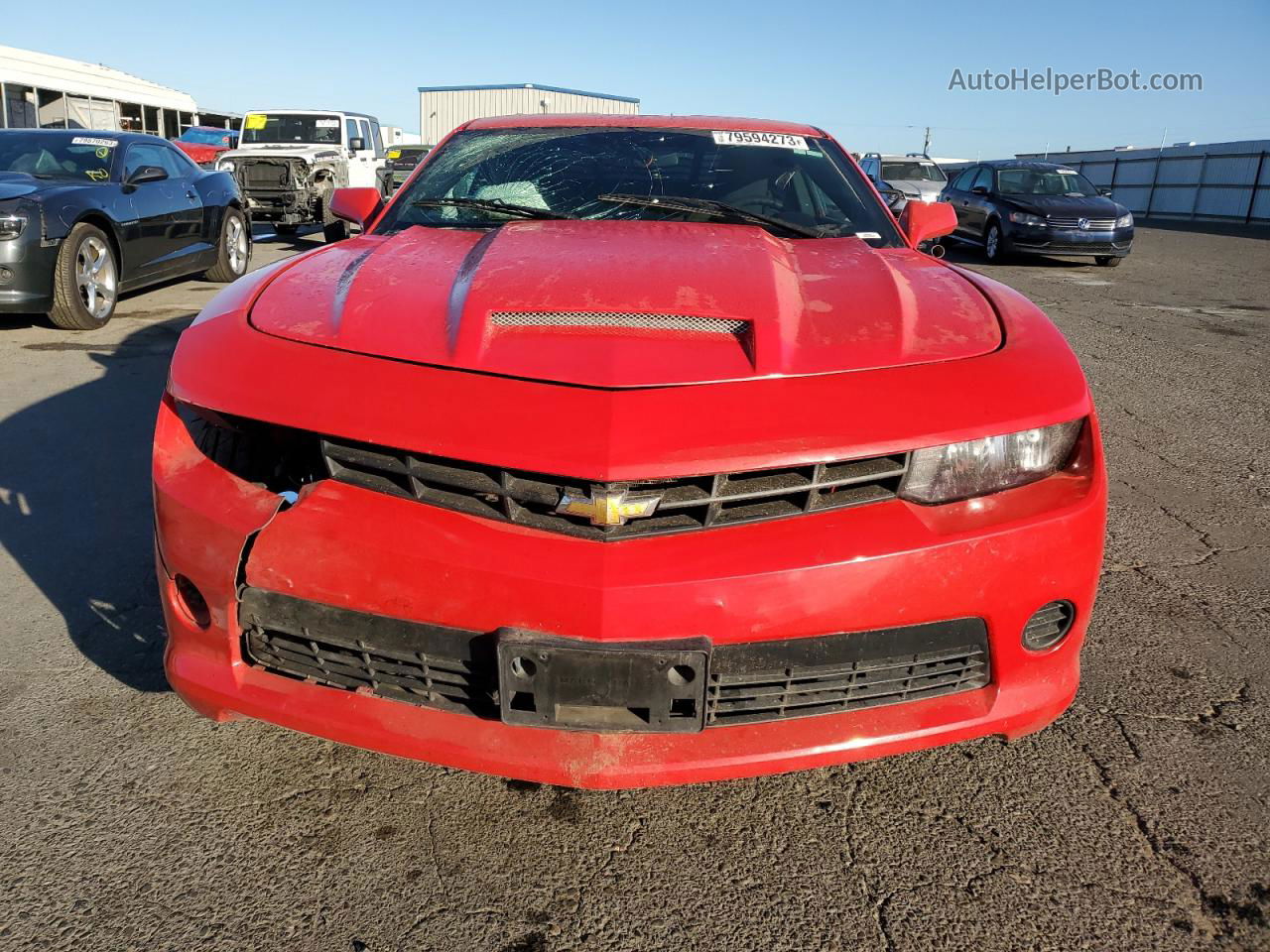 2014 Chevrolet Camaro Ls Red vin: 2G1FE1E30E9192532