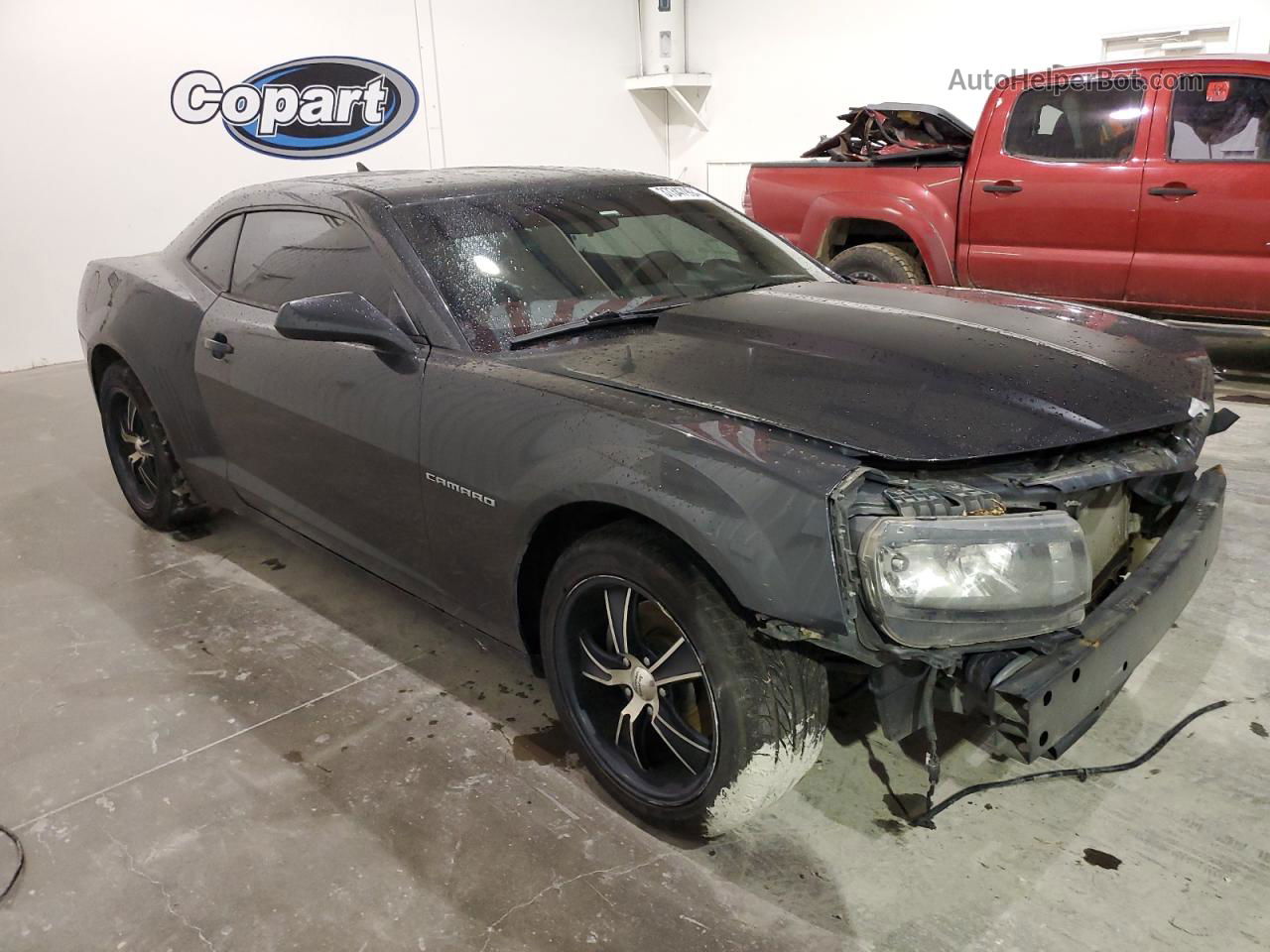 2014 Chevrolet Camaro Ls Charcoal vin: 2G1FE1E32E9199806