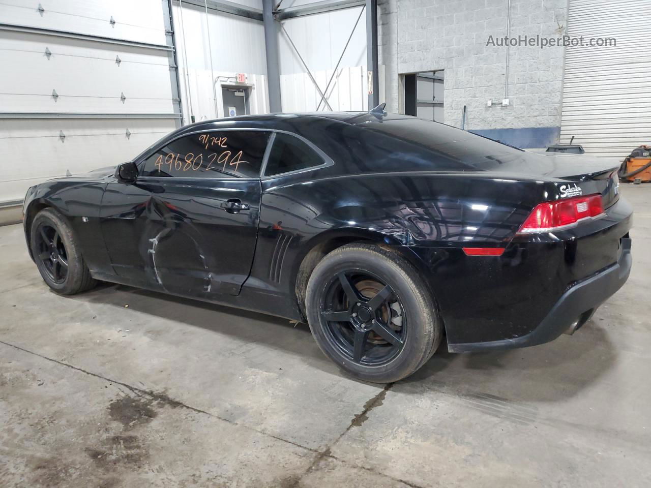 2014 Chevrolet Camaro Ls Black vin: 2G1FE1E32E9300567