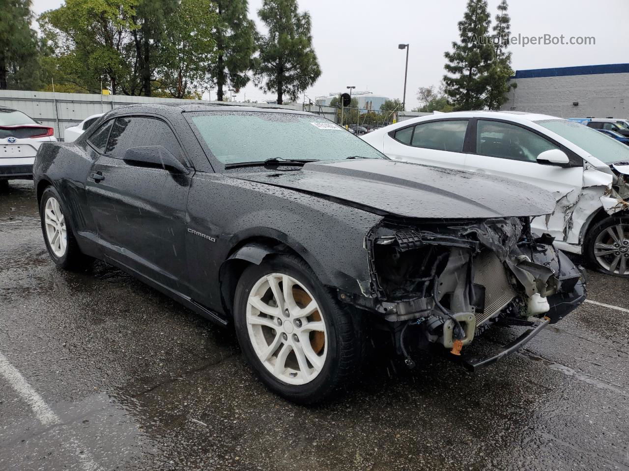 2014 Chevrolet Camaro Ls Black vin: 2G1FE1E34E9218095