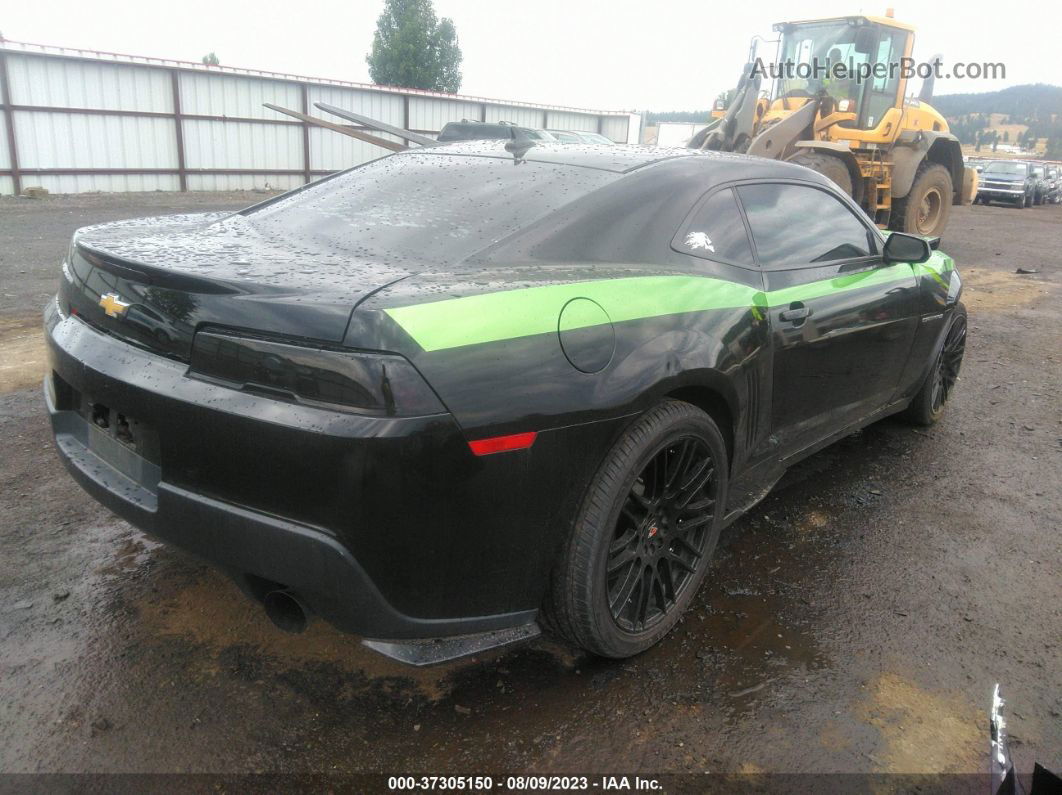 2014 Chevrolet Camaro Ls Black vin: 2G1FE1E35E9143388