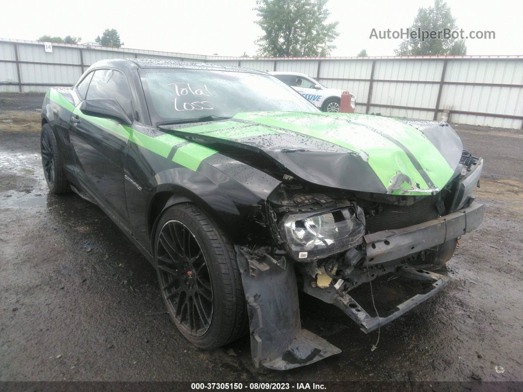 2014 Chevrolet Camaro Ls Black vin: 2G1FE1E35E9143388