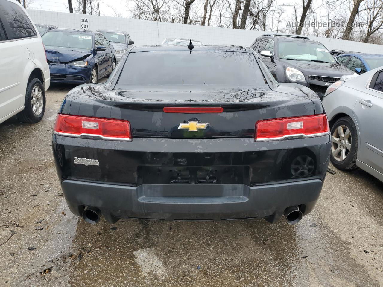 2014 Chevrolet Camaro Ls Black vin: 2G1FE1E35E9224634