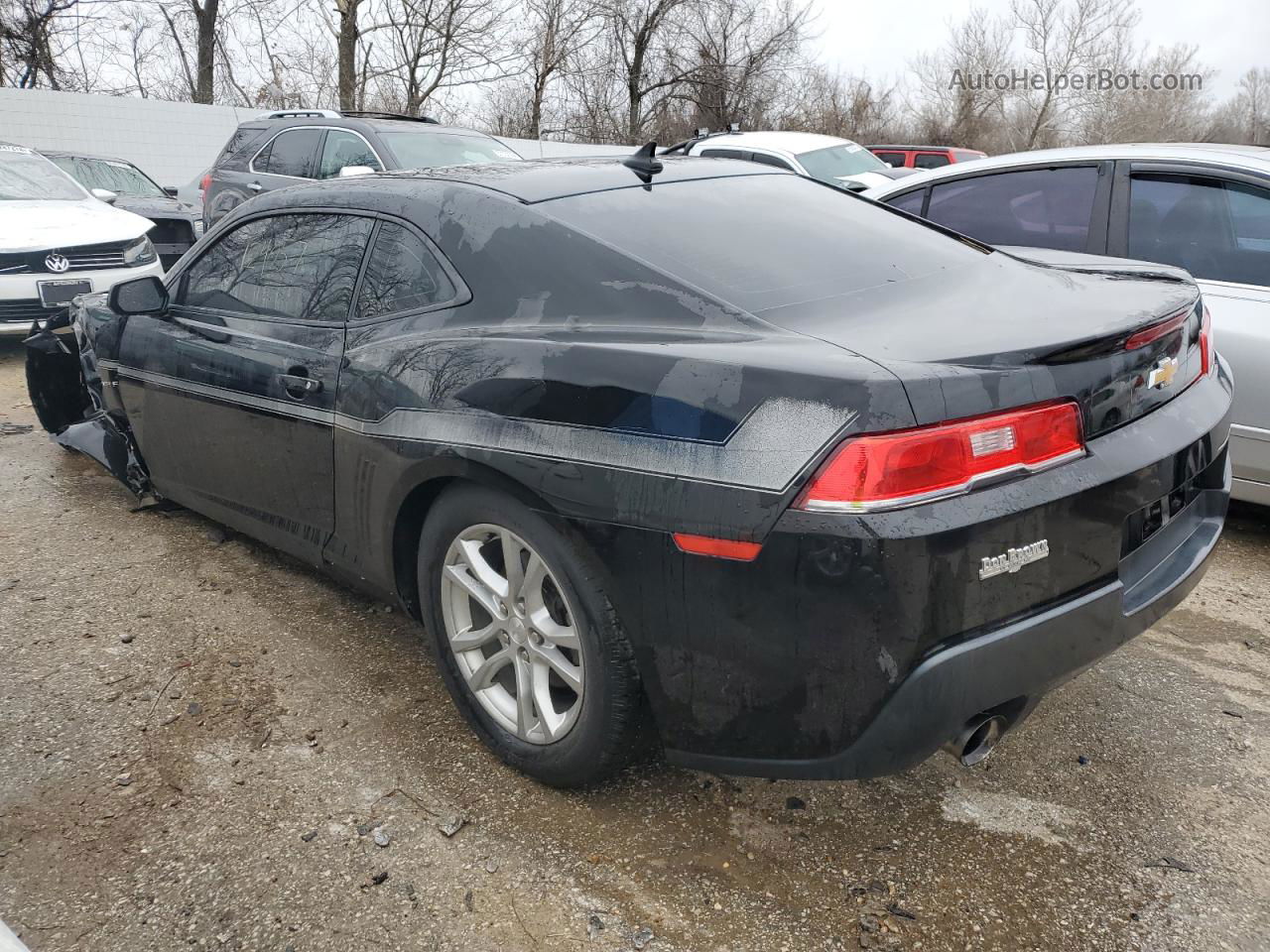 2014 Chevrolet Camaro Ls Black vin: 2G1FE1E35E9224634