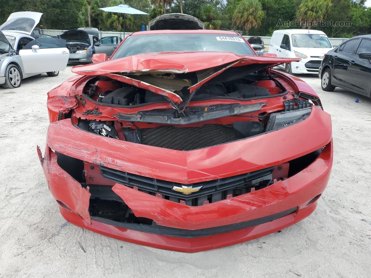 2014 Chevrolet Camaro Ls Red vin: 2G1FE1E37E9143490
