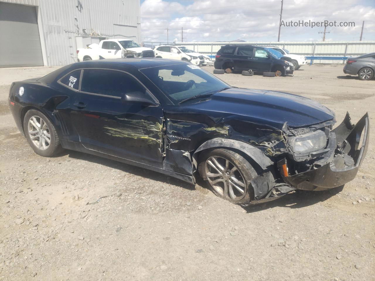 2014 Chevrolet Camaro Ls Black vin: 2G1FE1E39E9145242