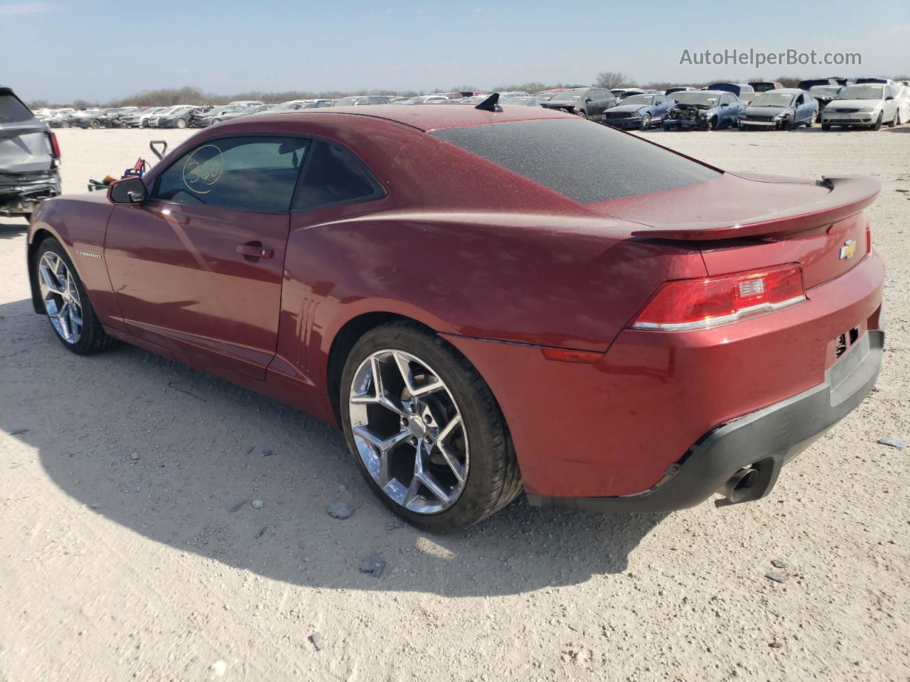 2014 Chevrolet Camaro Ls Темно-бордовый vin: 2G1FE1E3XE9151826