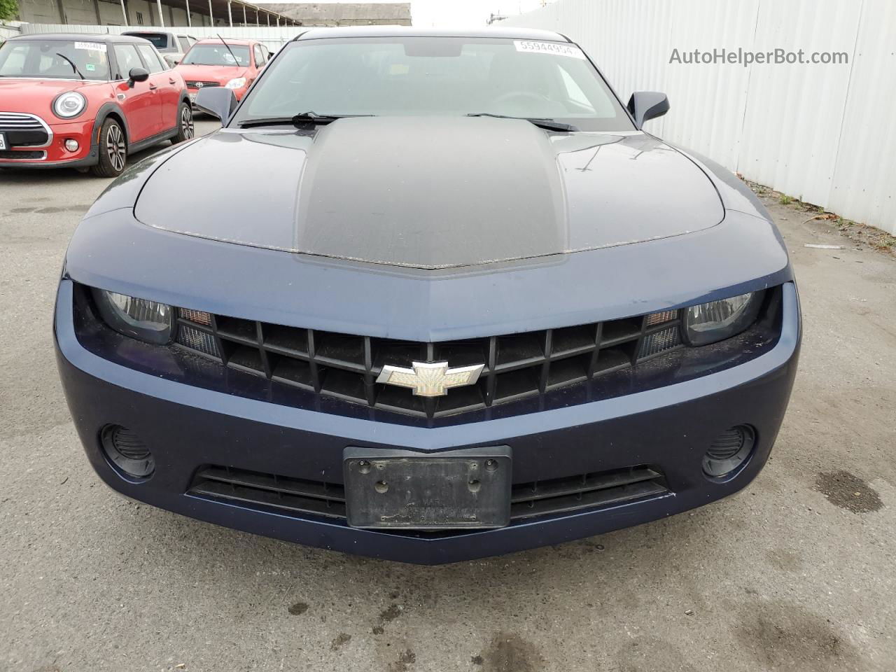 2010 Chevrolet Camaro Ls Blue vin: 2G1FE1EV2A9177378