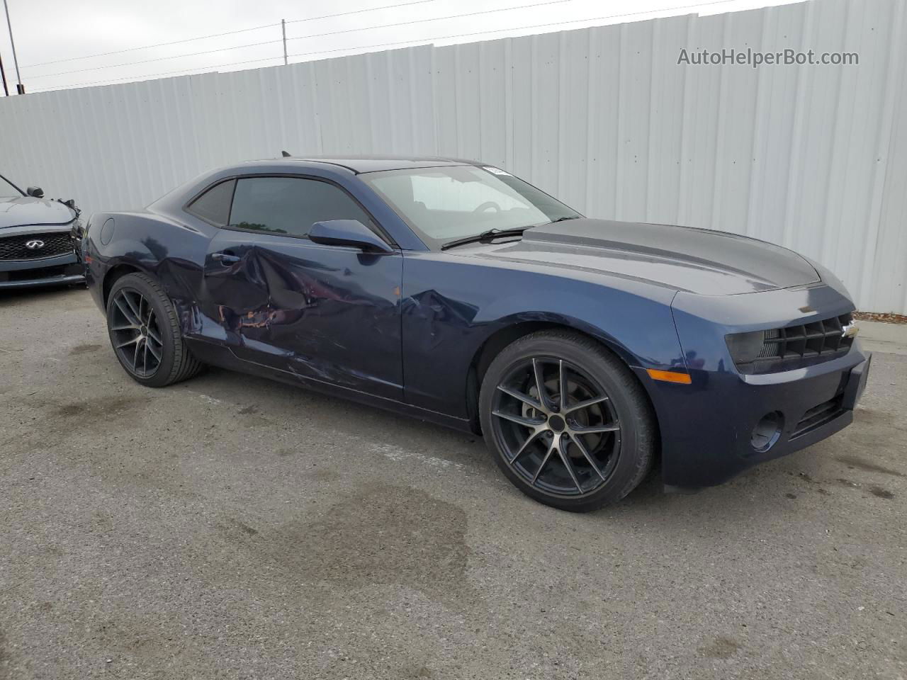 2010 Chevrolet Camaro Ls Blue vin: 2G1FE1EV2A9177378