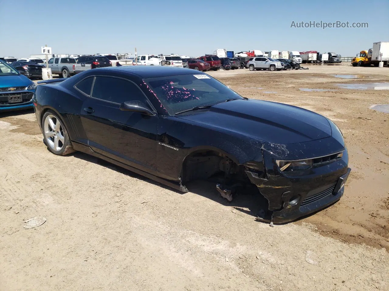 2015 Chevrolet Camaro Lt Black vin: 2G1FF1E30F9217847