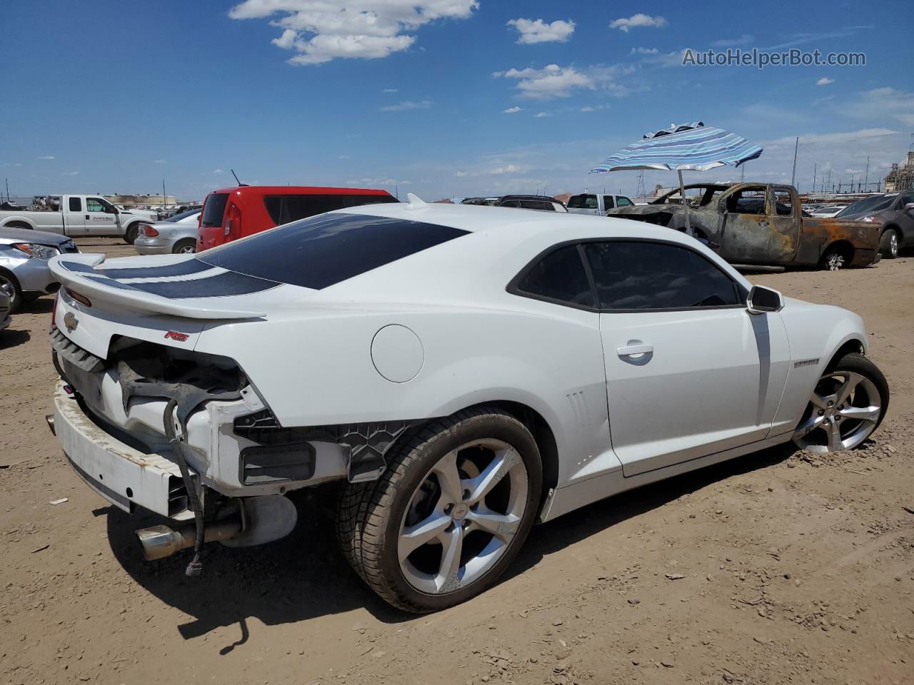 2015 Chevrolet Camaro Lt White vin: 2G1FF1E31F9109995