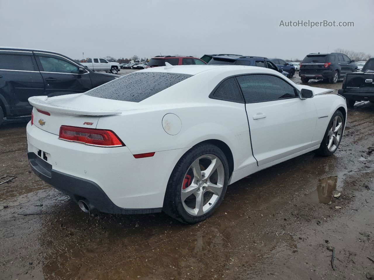 2015 Chevrolet Camaro Lt White vin: 2G1FF1E32F9230907