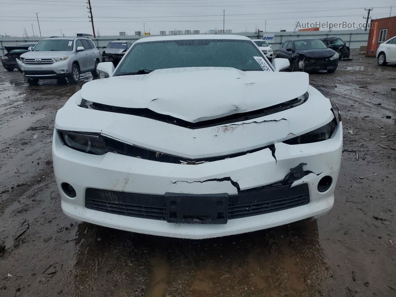 2015 Chevrolet Camaro Lt White vin: 2G1FF1E32F9230907