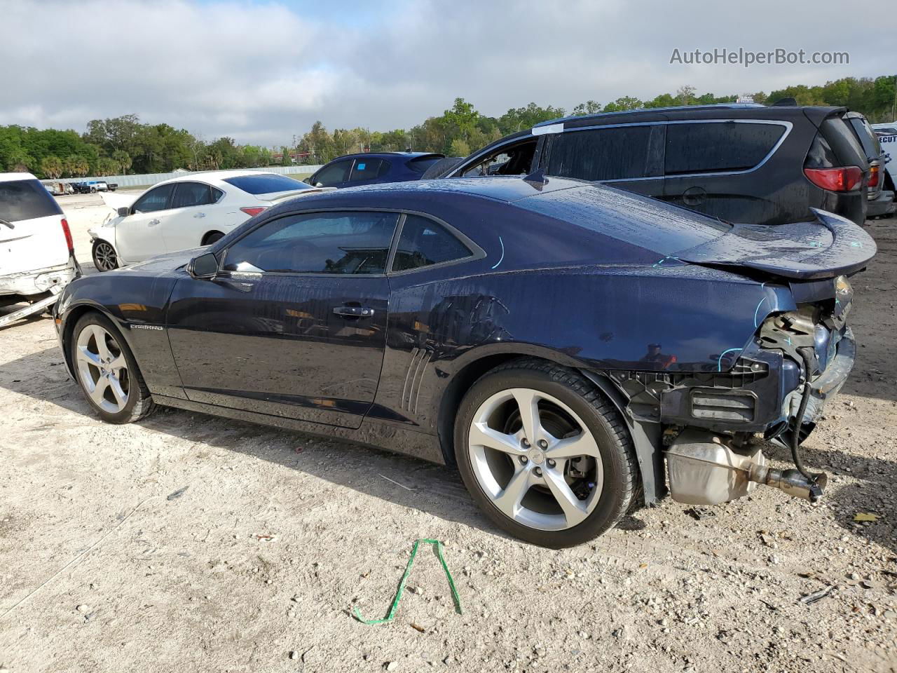 2015 Chevrolet Camaro Lt Blue vin: 2G1FF1E32F9259338