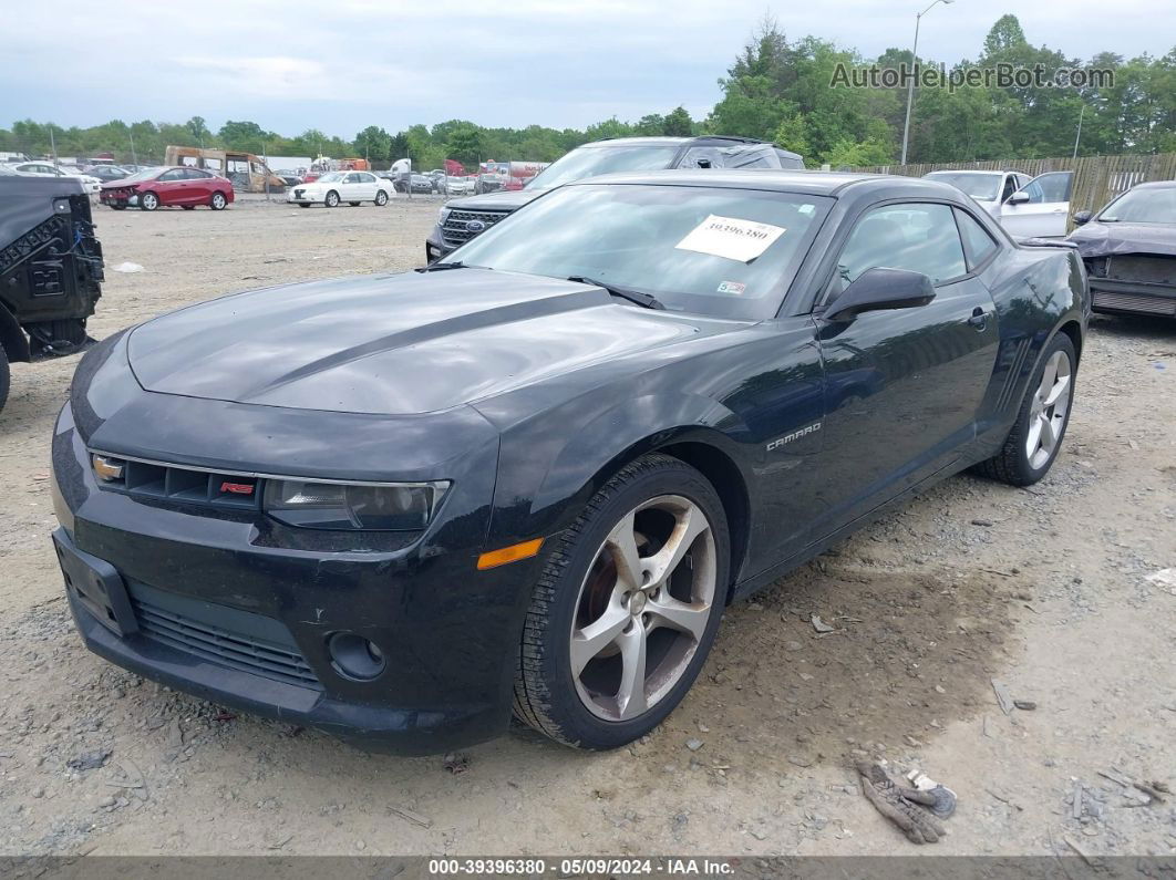 2015 Chevrolet Camaro 2lt Black vin: 2G1FF1E33F9217759