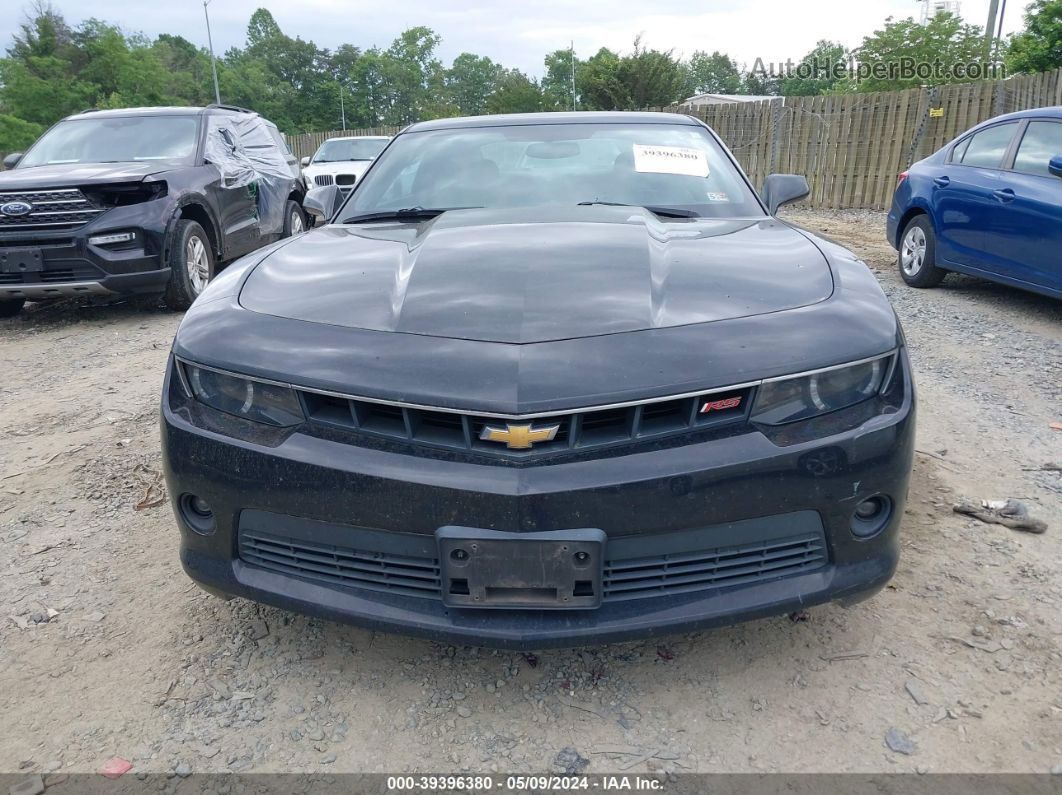 2015 Chevrolet Camaro 2lt Black vin: 2G1FF1E33F9217759