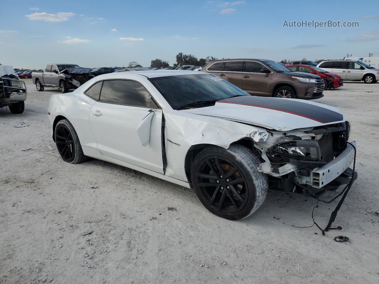 2015 Chevrolet Camaro Lt White vin: 2G1FF1E33F9283468