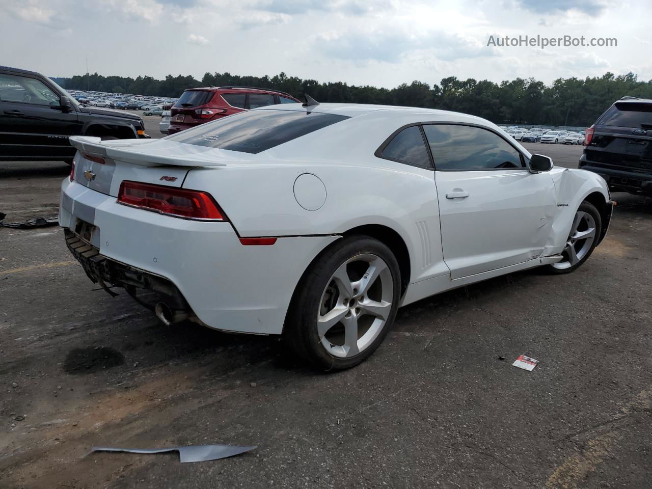 2015 Chevrolet Camaro Lt White vin: 2G1FF1E34F9264055