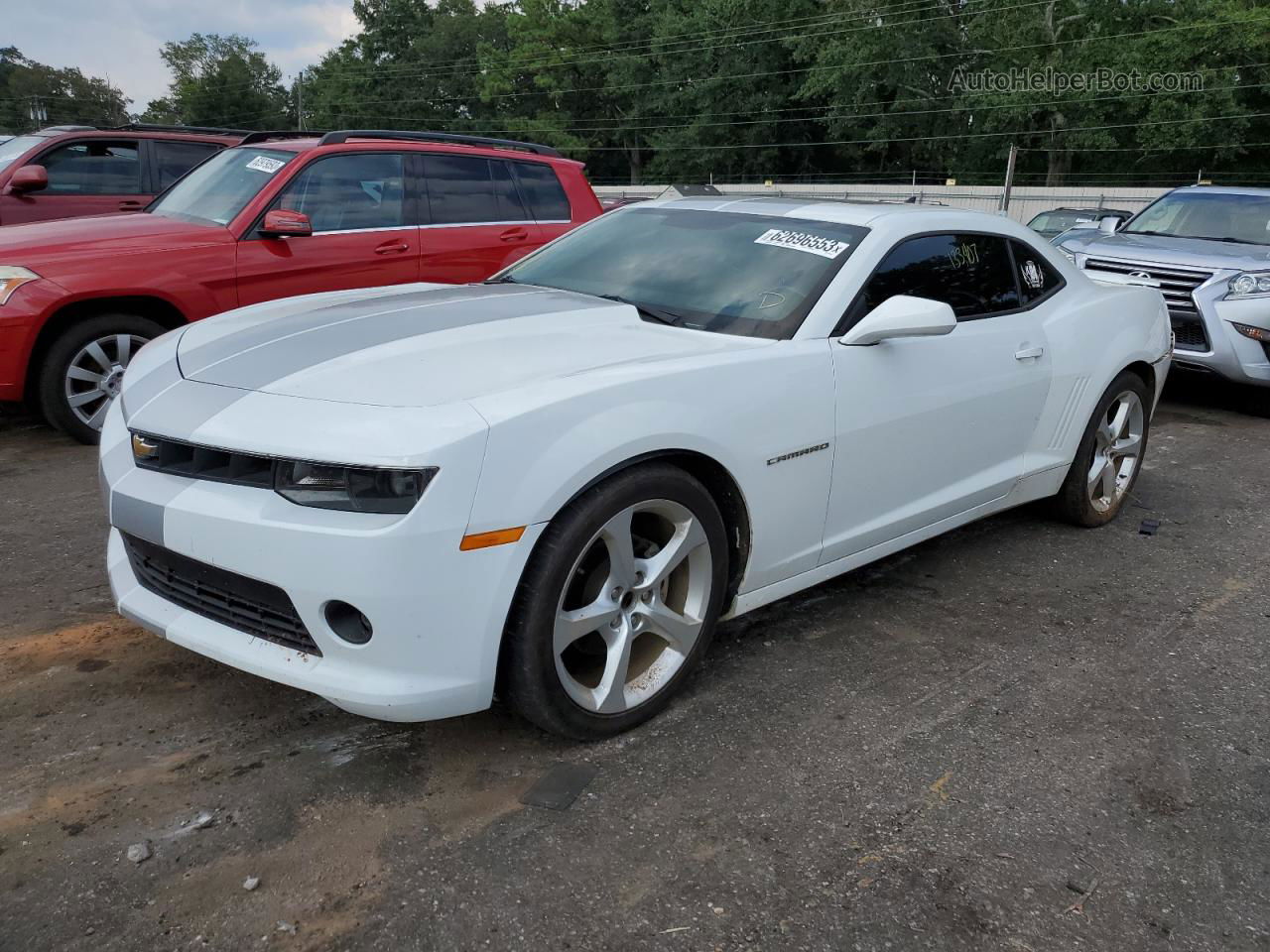 2015 Chevrolet Camaro Lt White vin: 2G1FF1E34F9264055