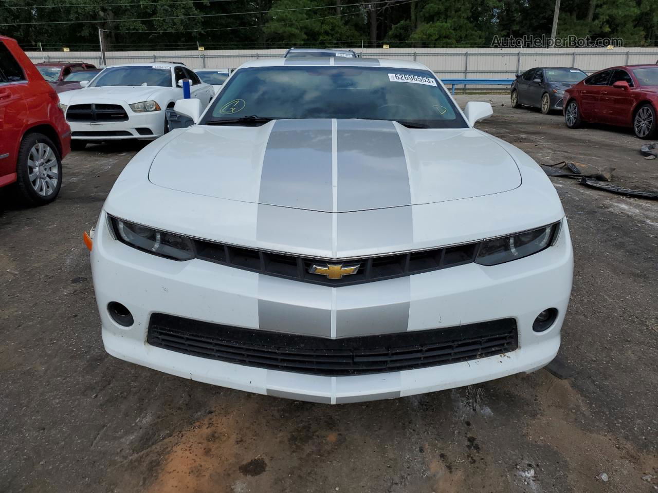 2015 Chevrolet Camaro Lt White vin: 2G1FF1E34F9264055