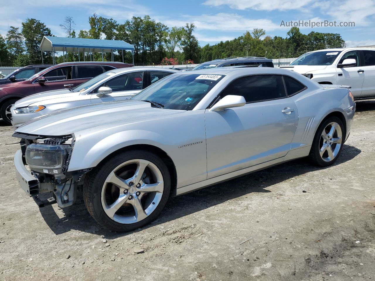 2015 Chevrolet Camaro Lt Silver vin: 2G1FF1E35F9172291