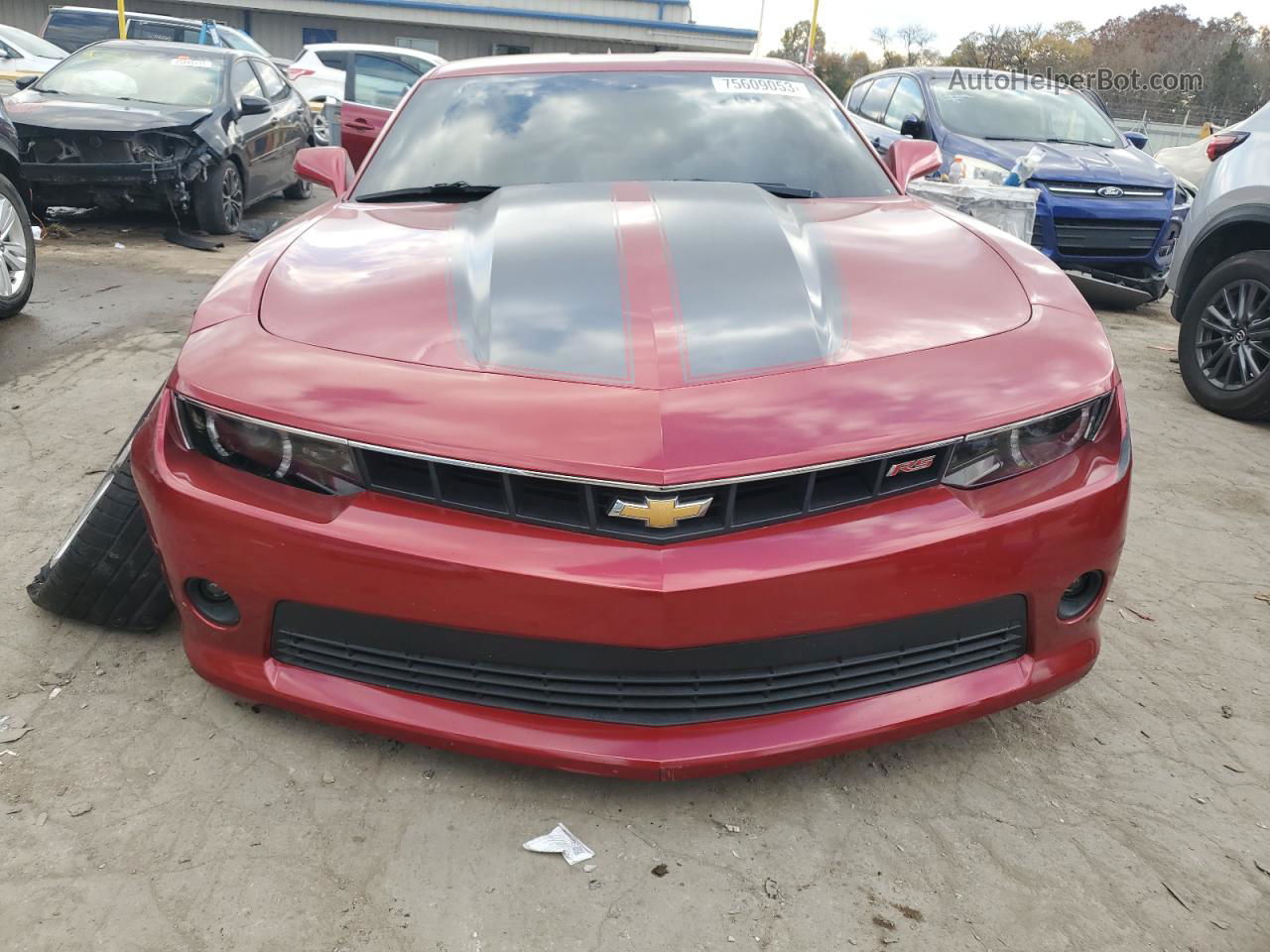 2015 Chevrolet Camaro Lt Red vin: 2G1FF1E35F9224616