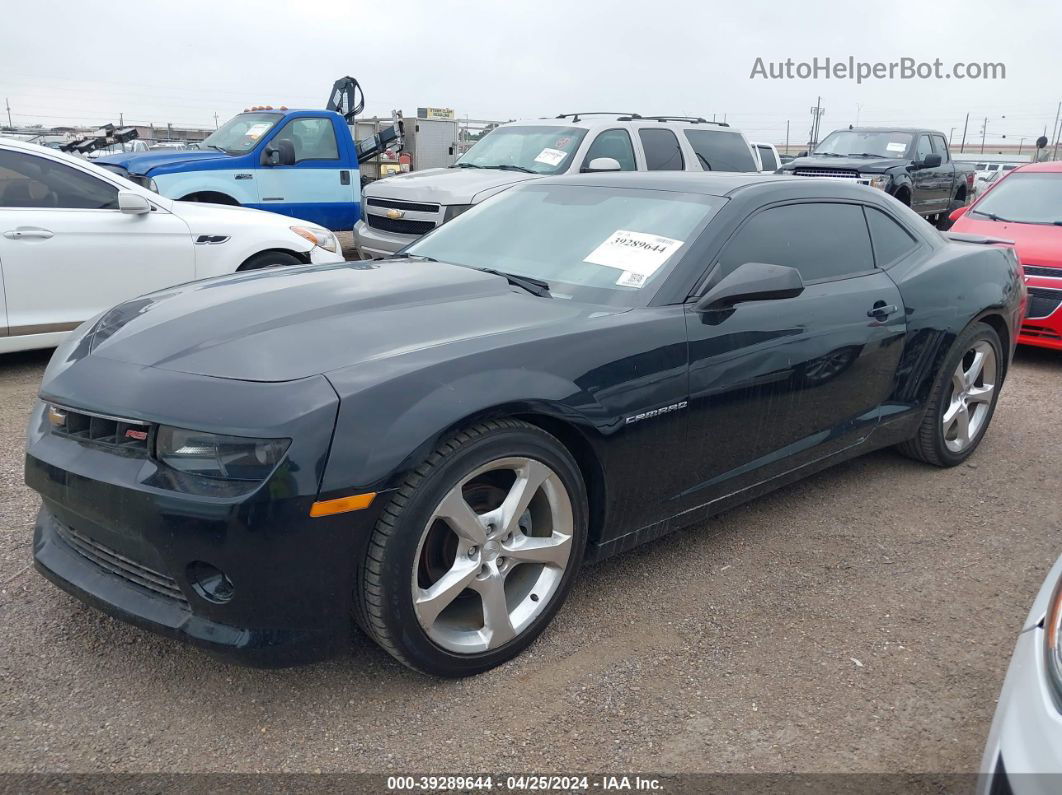 2015 Chevrolet Camaro 2lt Black vin: 2G1FF1E35F9251816