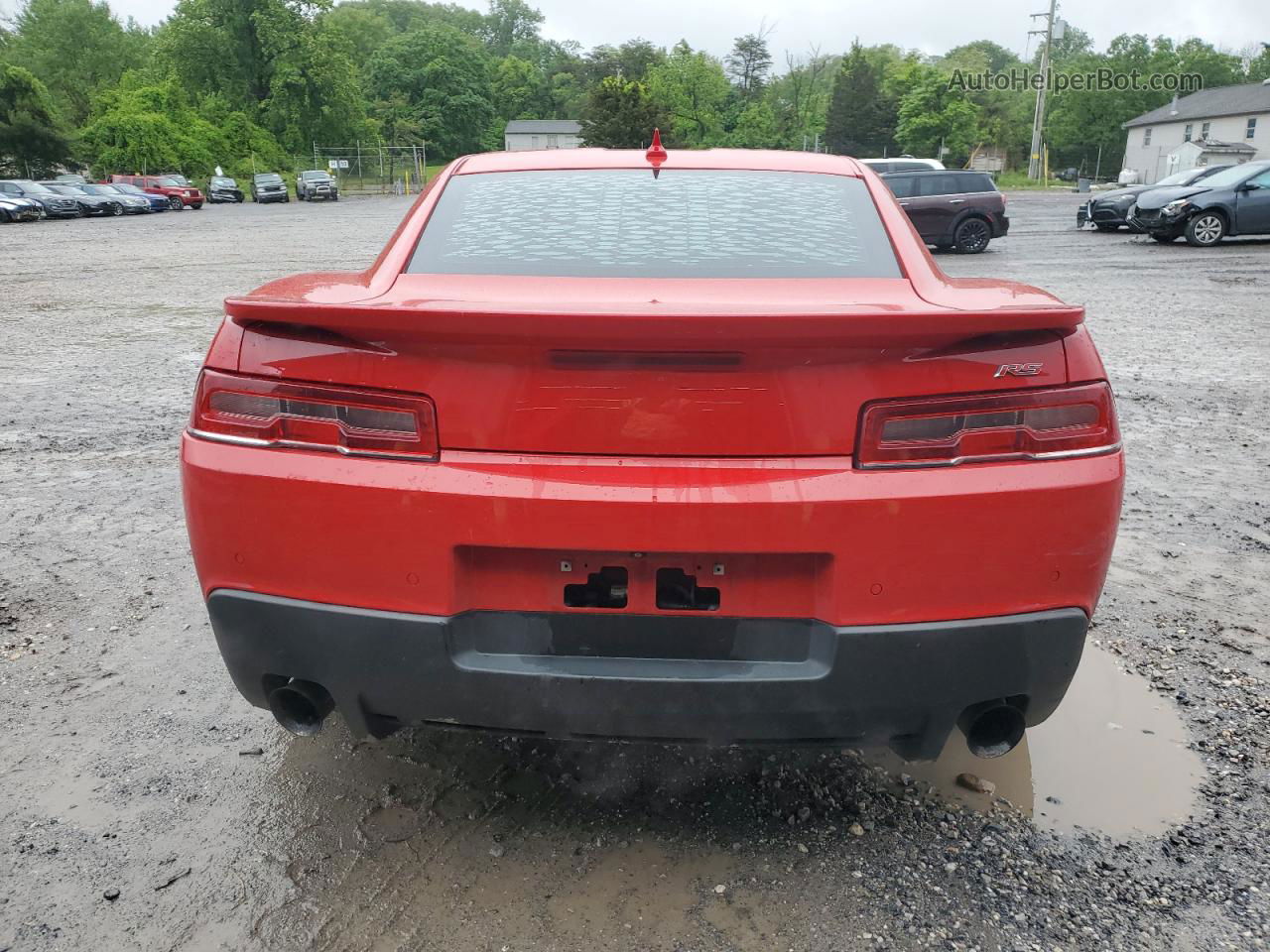 2015 Chevrolet Camaro Lt Red vin: 2G1FF1E36F9293752