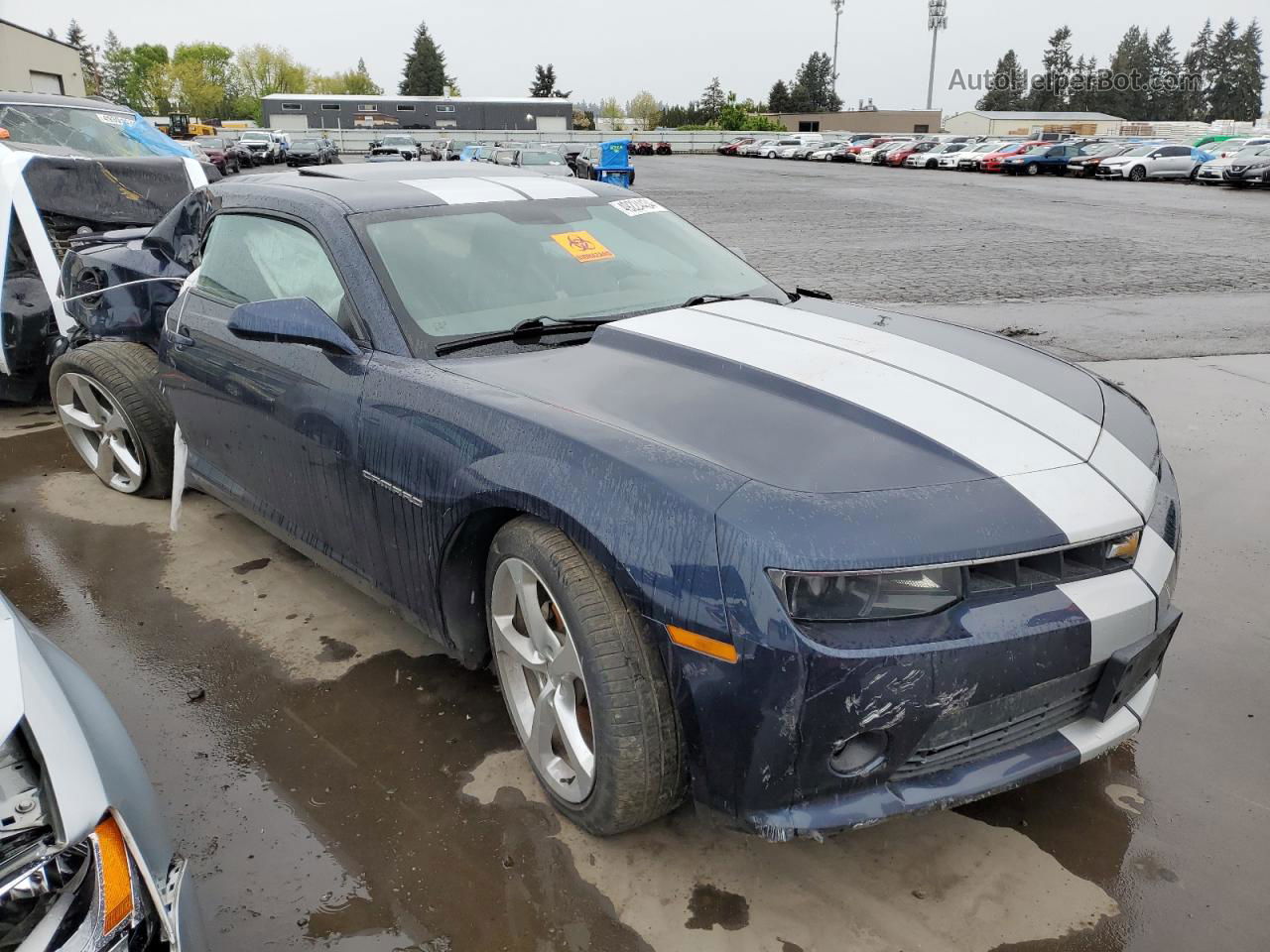 2015 Chevrolet Camaro Lt Blue vin: 2G1FF1E36F9302627