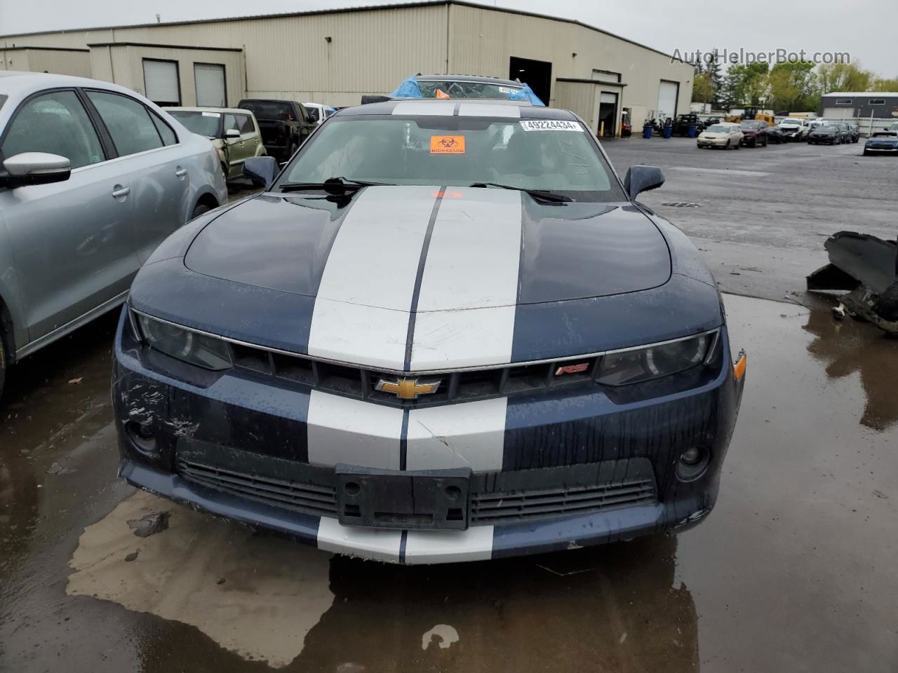 2015 Chevrolet Camaro Lt Blue vin: 2G1FF1E36F9302627