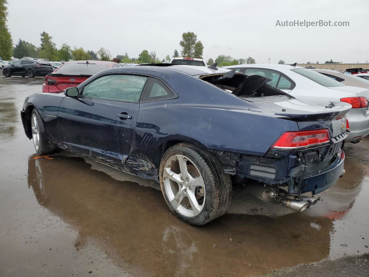 2015 Chevrolet Camaro Lt Blue vin: 2G1FF1E36F9302627