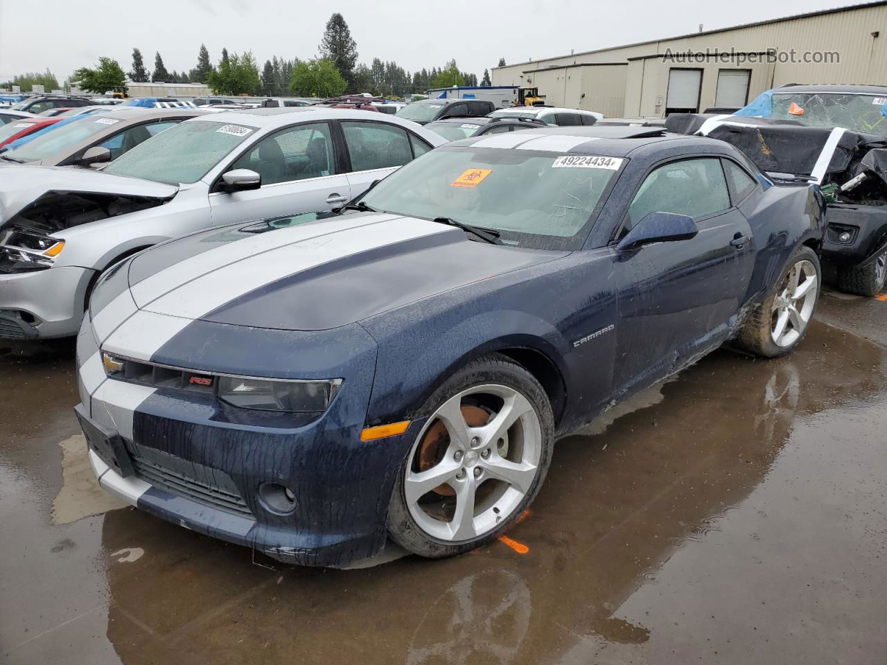 2015 Chevrolet Camaro Lt Blue vin: 2G1FF1E36F9302627