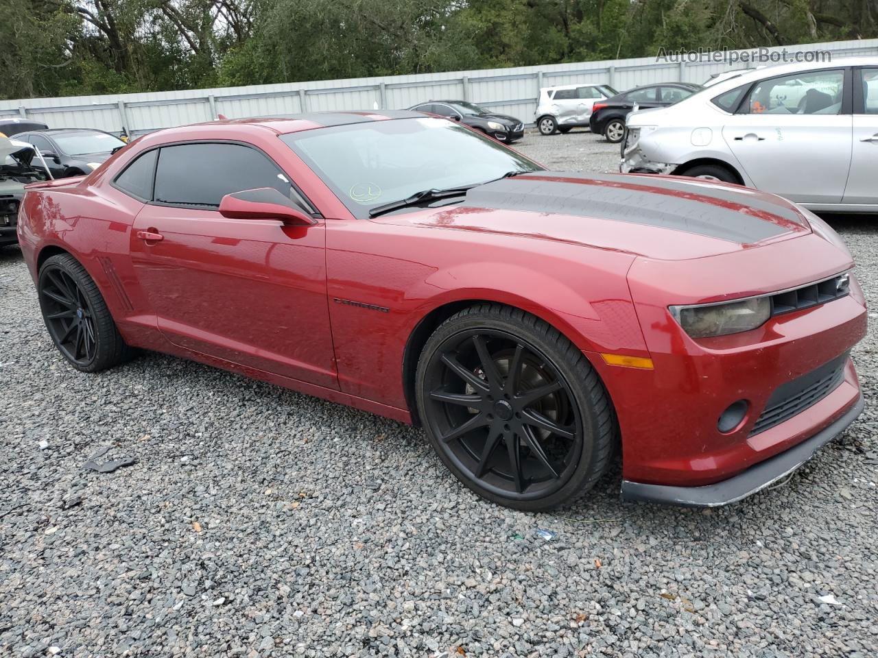 2014 Chevrolet Camaro Lt Burgundy vin: 2G1FF1E37E9129702