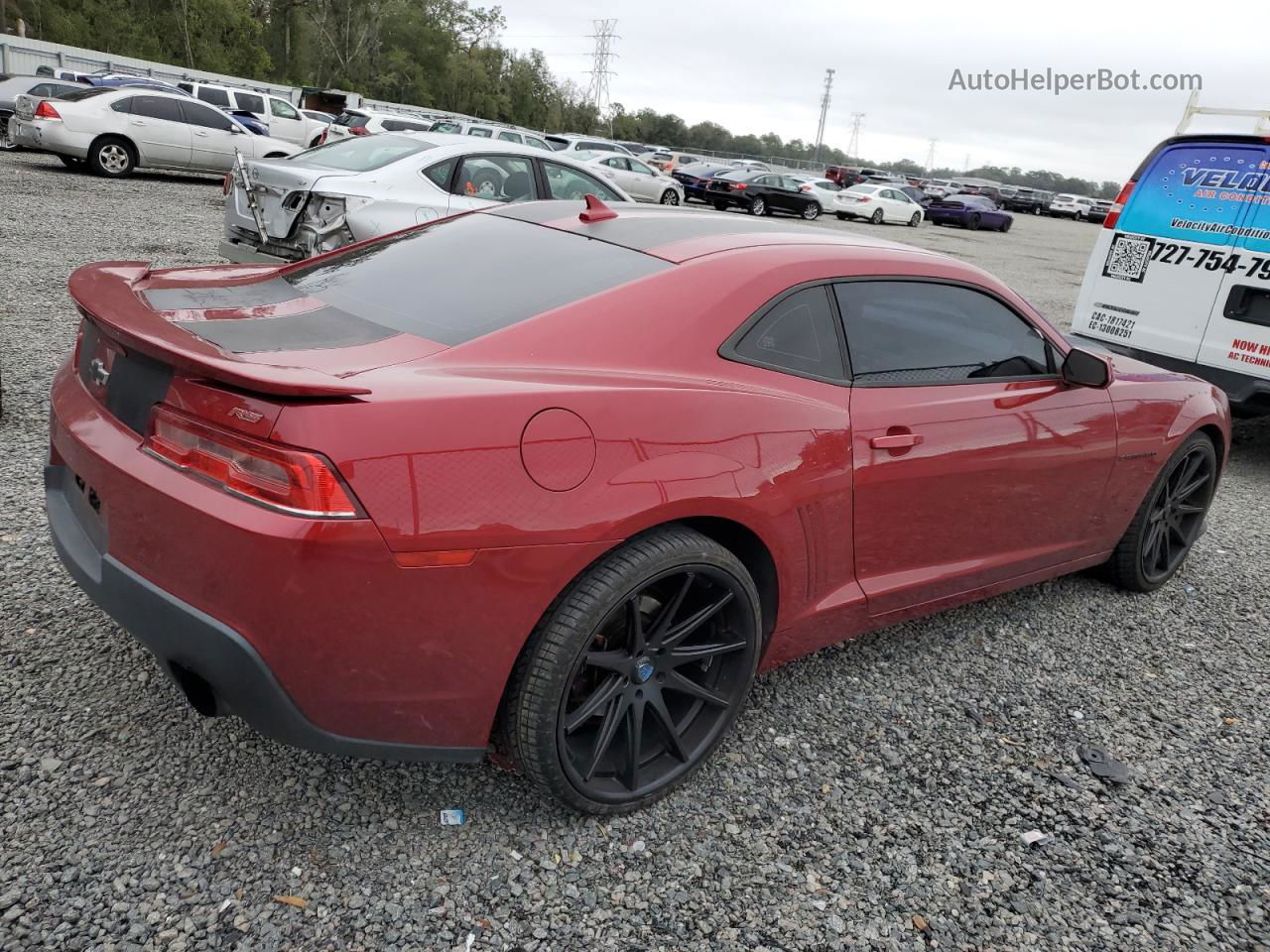 2014 Chevrolet Camaro Lt Бордовый vin: 2G1FF1E37E9129702