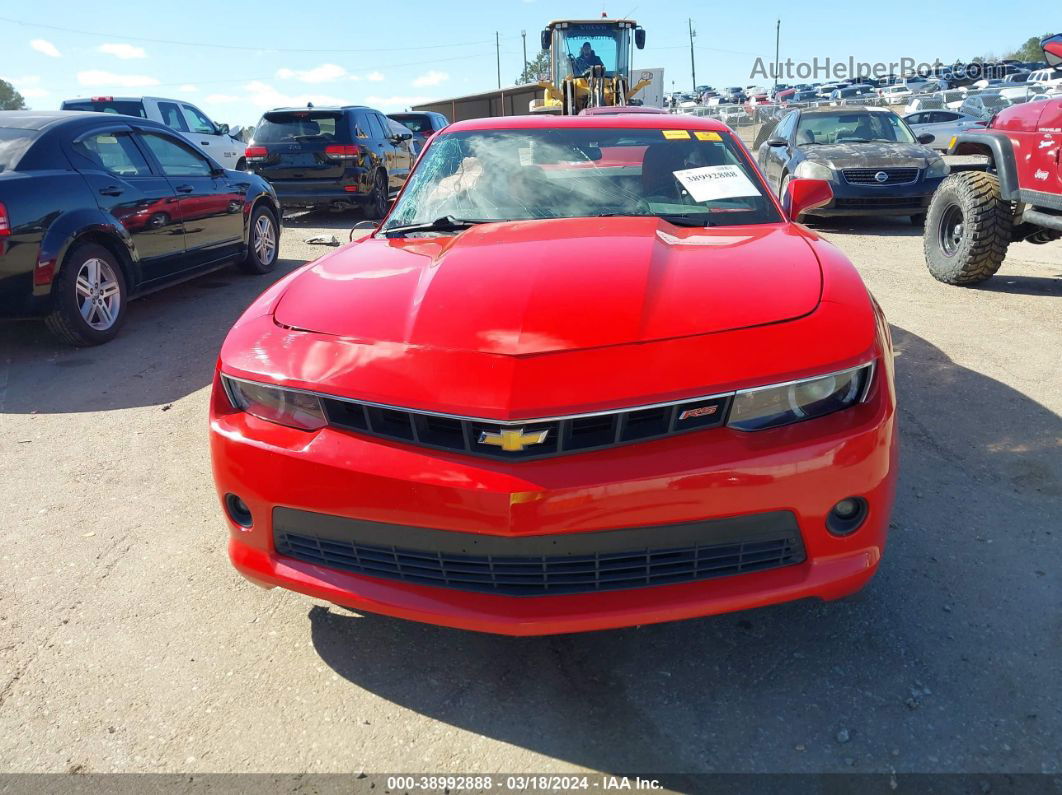 2015 Chevrolet Camaro 2lt Red vin: 2G1FF1E37F9212841