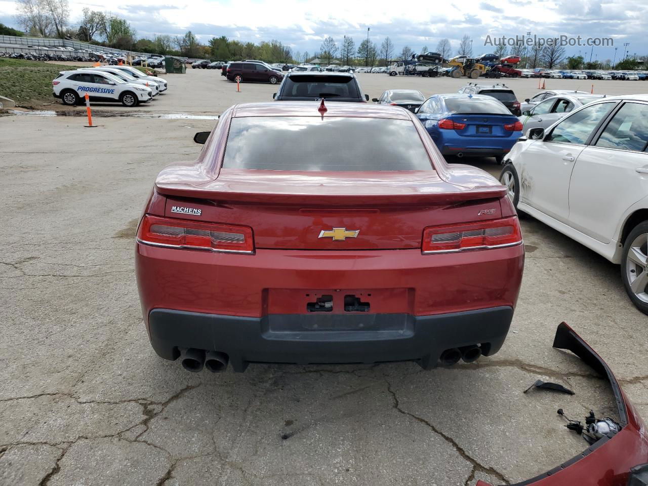 2015 Chevrolet Camaro Lt Red vin: 2G1FF1E38F9264723