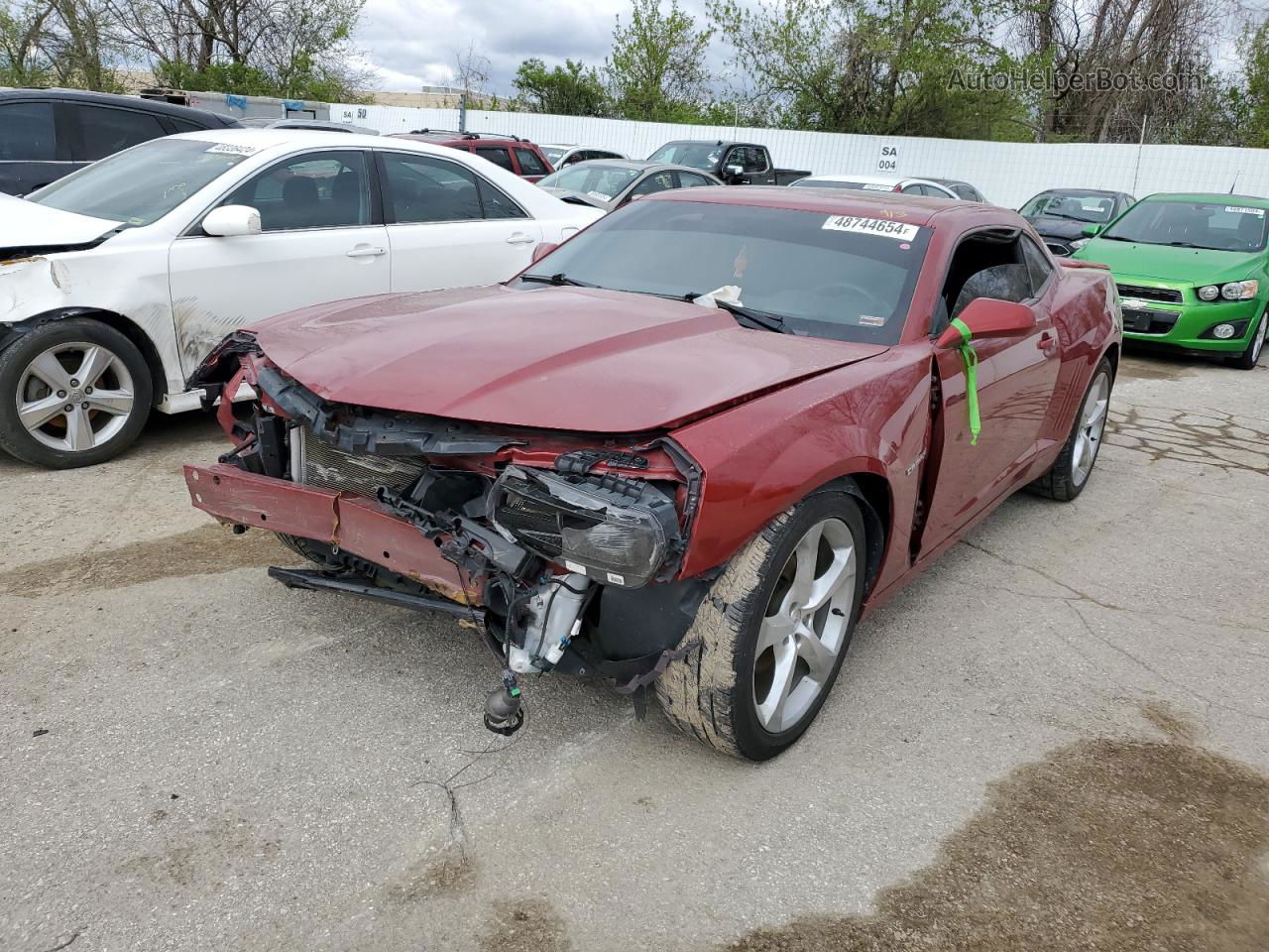 2015 Chevrolet Camaro Lt Red vin: 2G1FF1E38F9264723