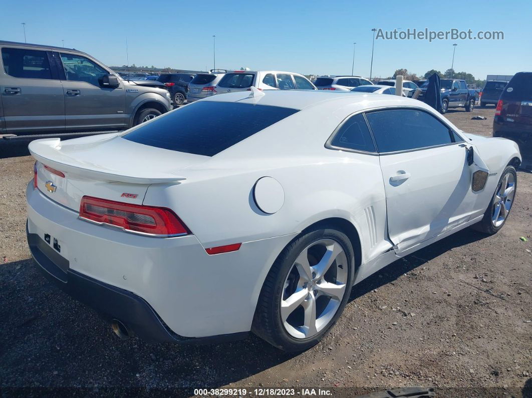 2015 Chevrolet Camaro 2lt White vin: 2G1FF1E38F9304489