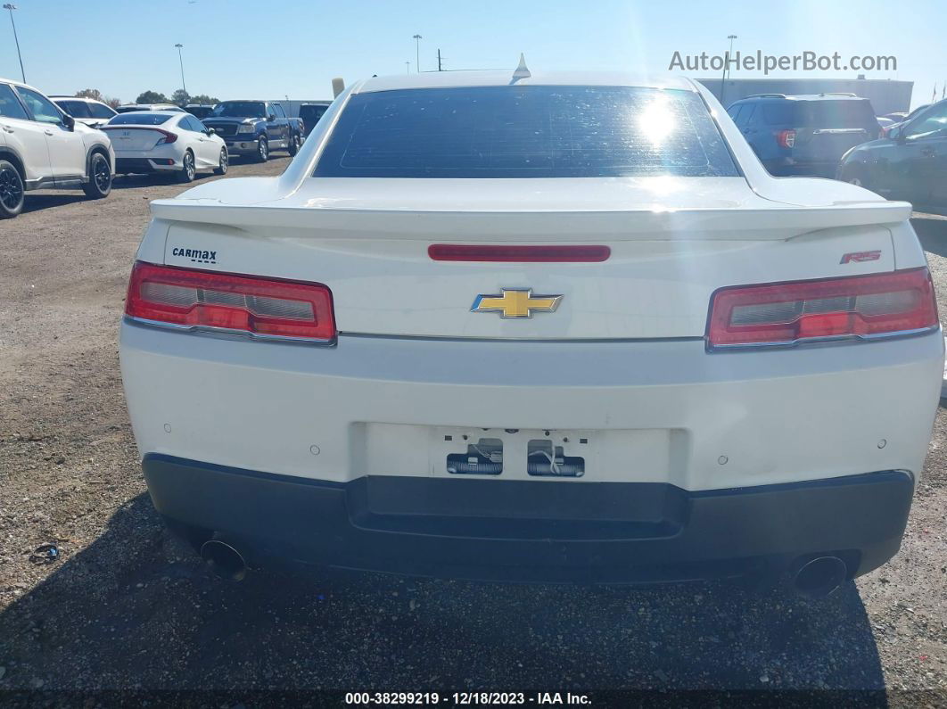 2015 Chevrolet Camaro 2lt White vin: 2G1FF1E38F9304489