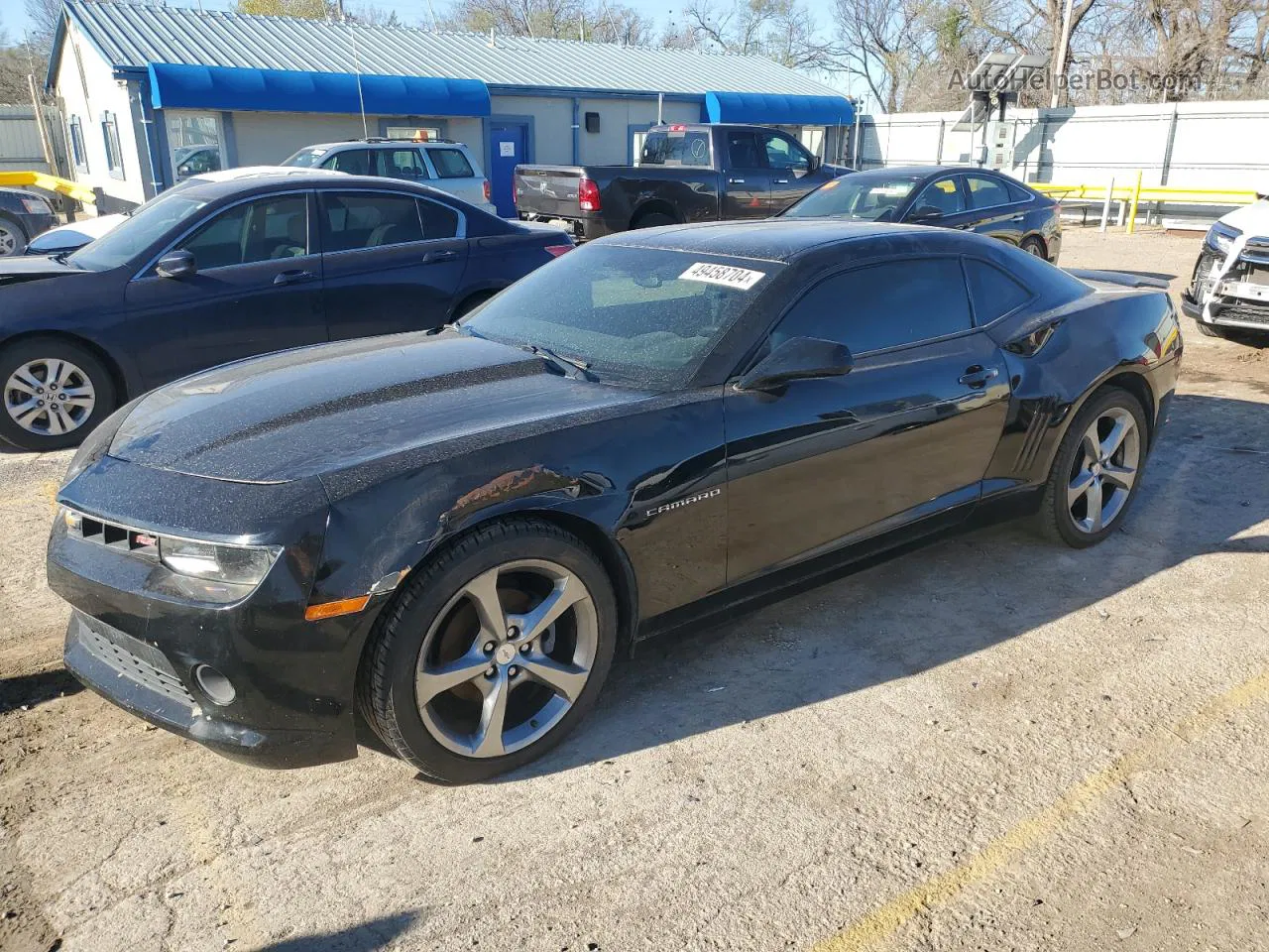 2014 Chevrolet Camaro Lt Black vin: 2G1FF1E39E9245838