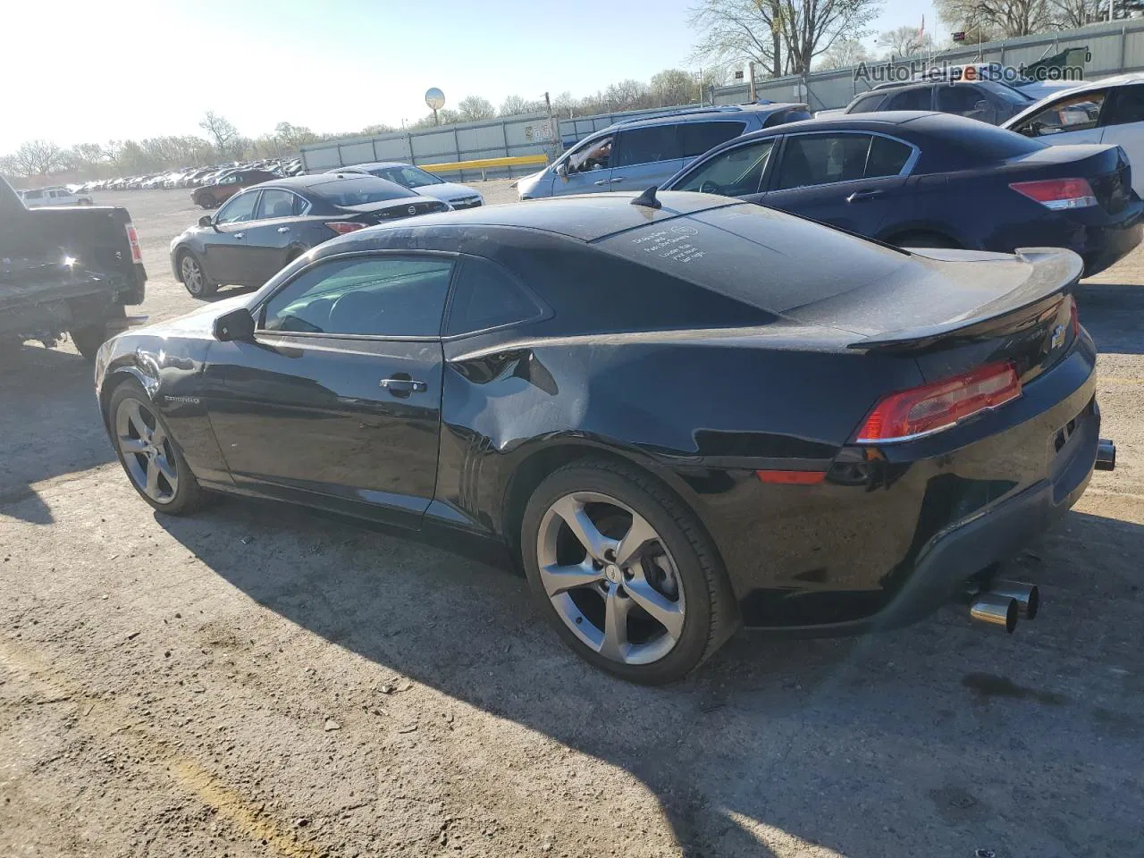 2014 Chevrolet Camaro Lt Black vin: 2G1FF1E39E9245838