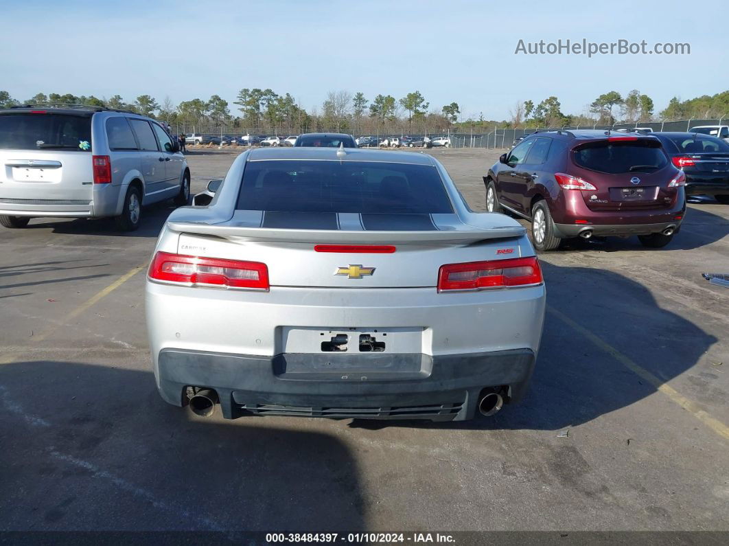 2015 Chevrolet Camaro 2lt Silver vin: 2G1FF1E39F9207026