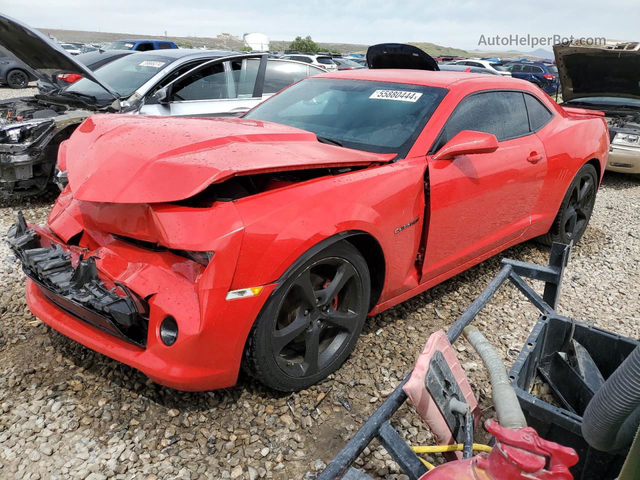 2015 Chevrolet Camaro Lt Red vin: 2G1FF1E39F9303321