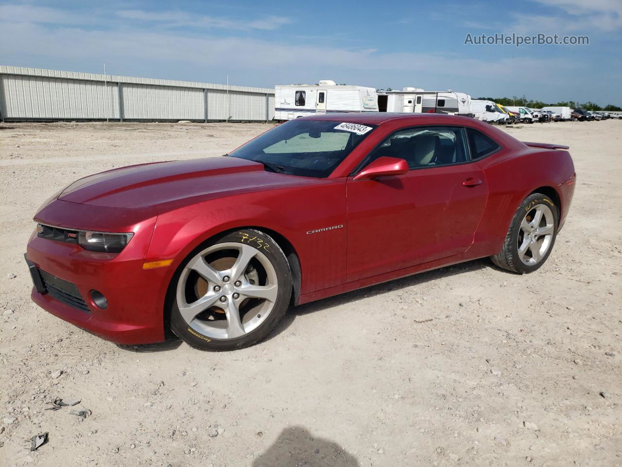 2015 Chevrolet Camaro Lt Red vin: 2G1FF1E3XF9188616